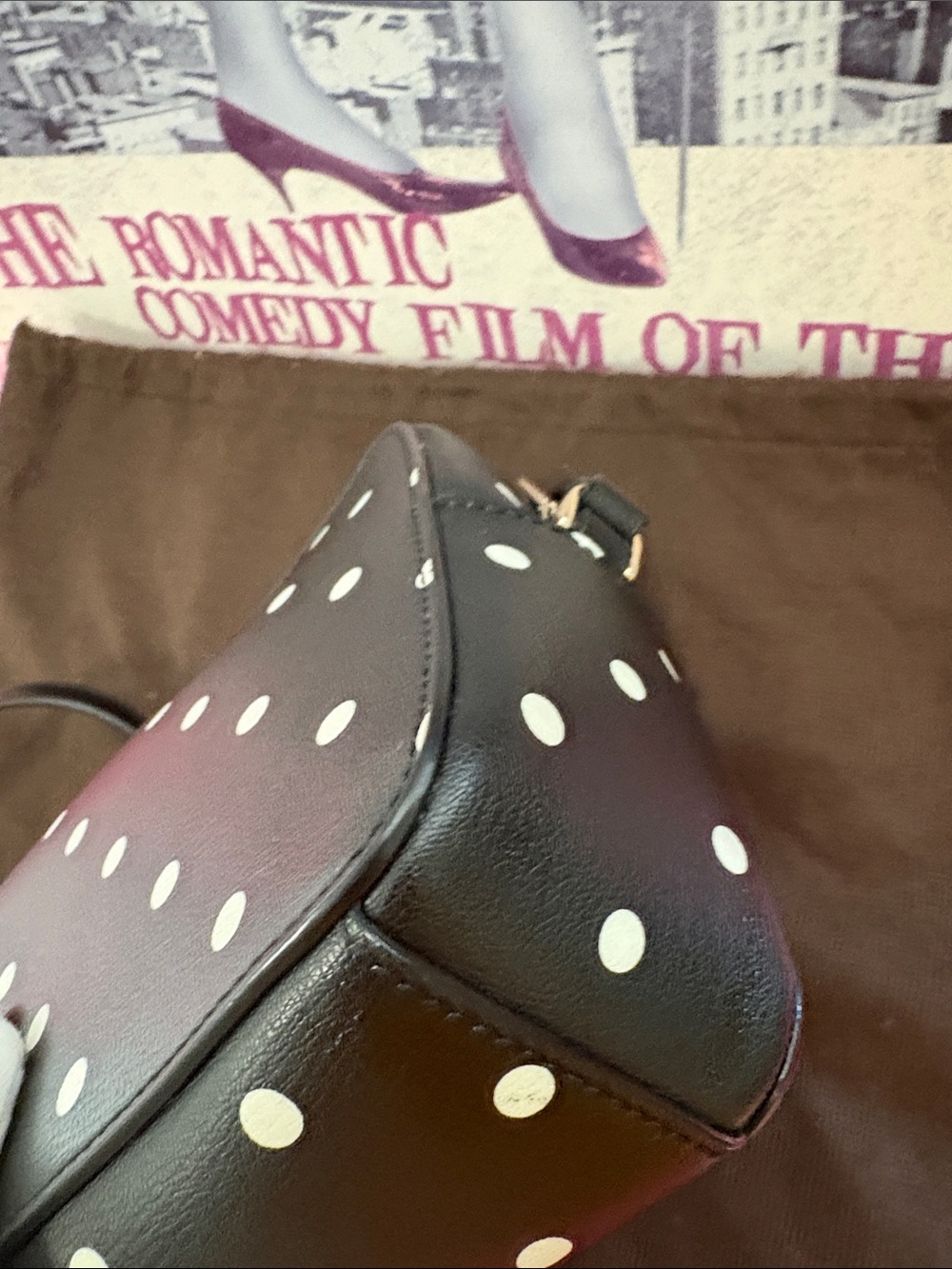 kate spade Black with White Polka Dot Crossbody Bag - Picture 6 of 15